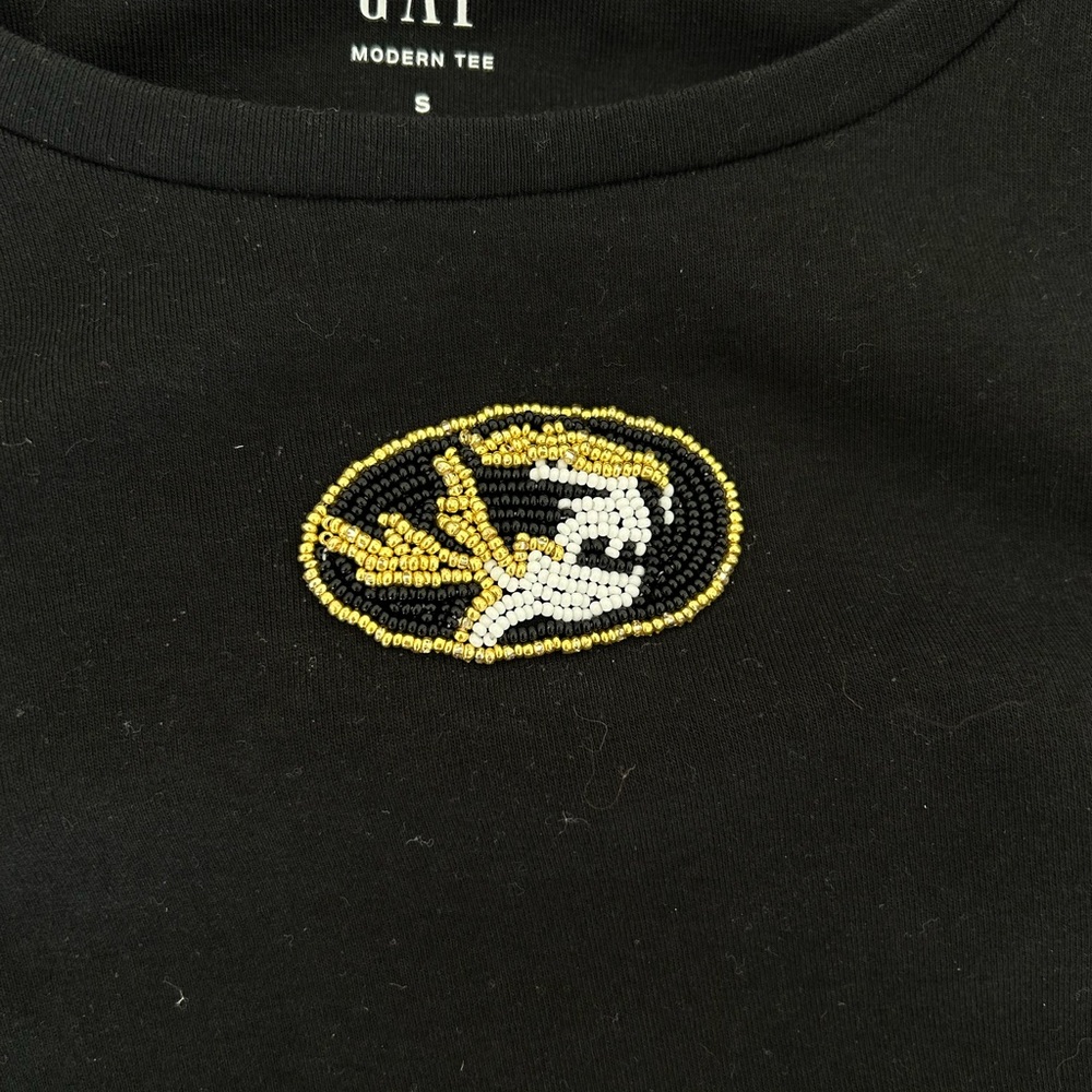 GAP Black Tee Mizzou Tigers (Missouri Tigers)